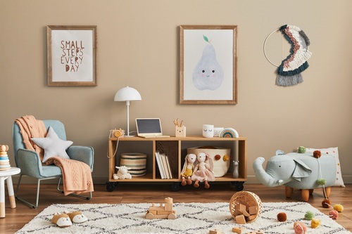 Pastelowe kr&oacute;lestwo malucha. Delikatne wnętrze pełne spokoju i ciepła